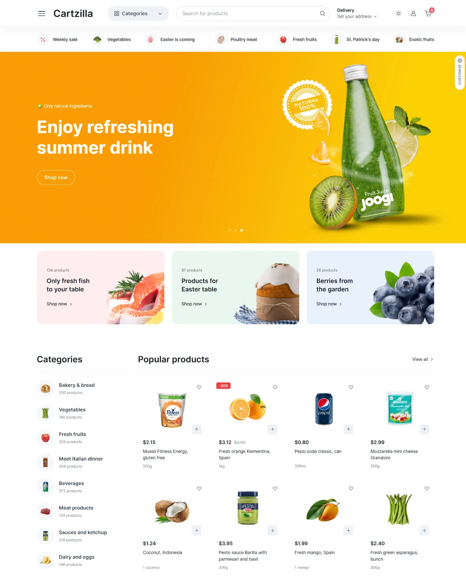 Cartzilla Grocery