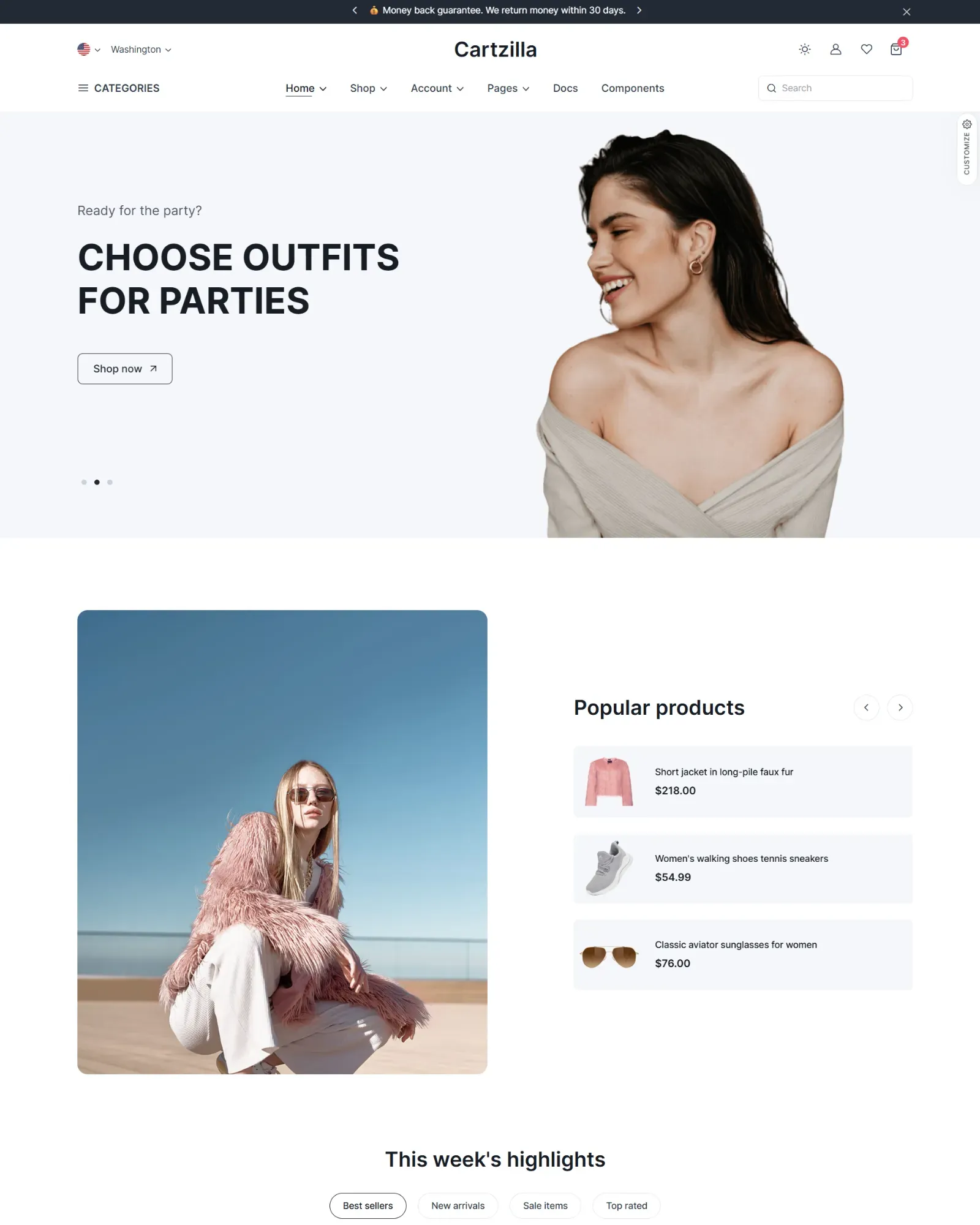 Cartzilla Fashion Store 1
